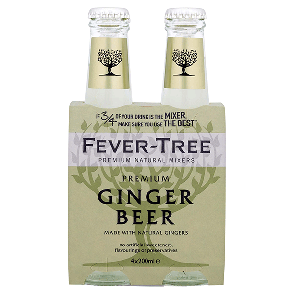 Fever Tree Ginger Beer 20cl 4-pack kopen? €7.95 bij Ginsonline