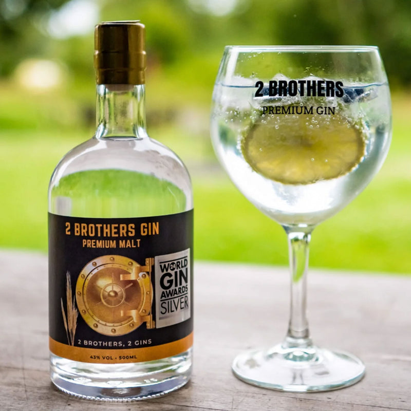 2 Brothers Premium Gin Malt - Bottle 500 ml.