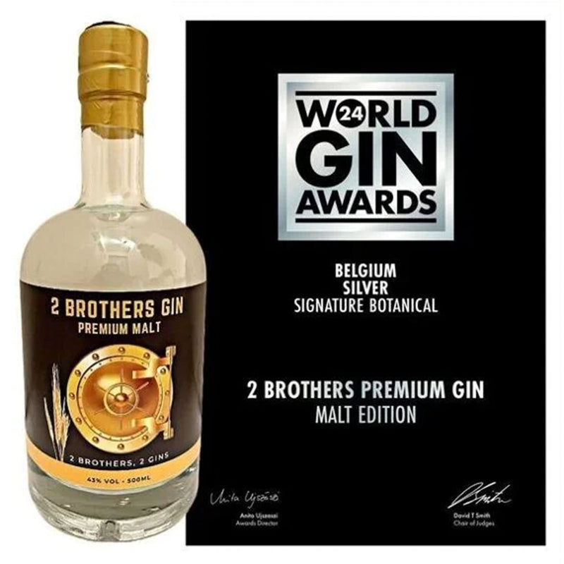 2 Brothers Premium Gin Malt - Bottle 500 ml.