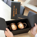 Koperen mokkenset — 2x Moscow Mule Beker