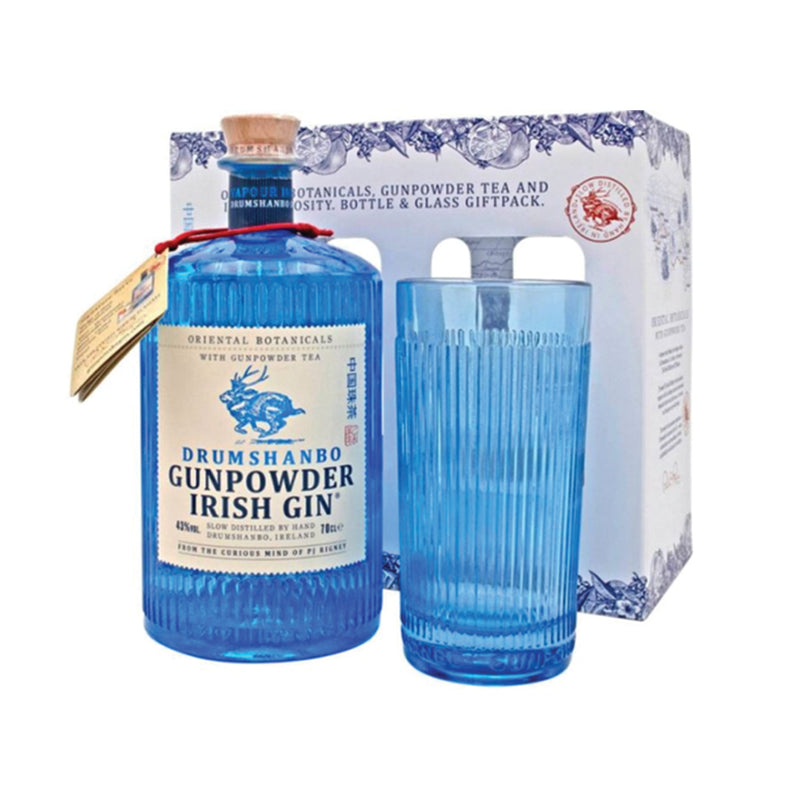 Drumshanbo Gunpowder Gin 43° 0.7L + glas