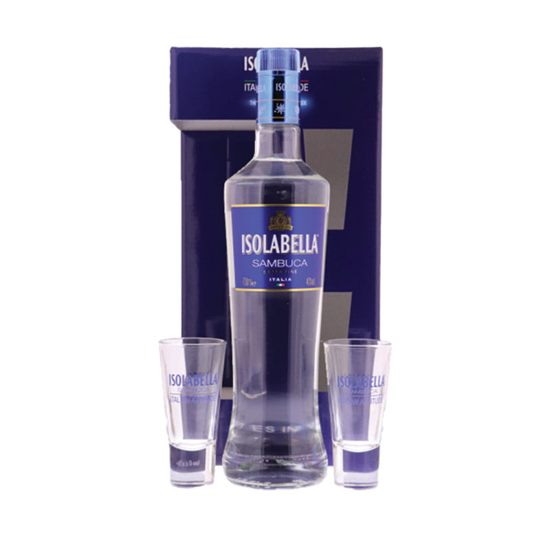 Isolabella Sambuca + 2 Glazen 40° 0.7L GBX