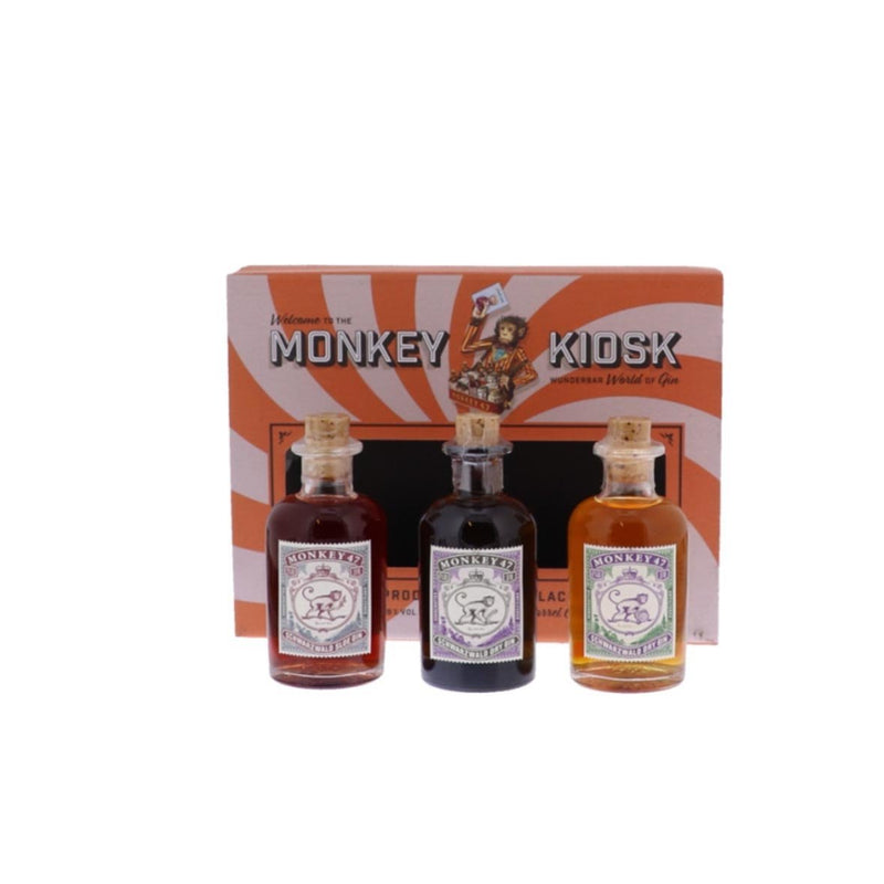 Monkey 47 The Monkey Kiosk ( Dry gin/Sloe gin/ Barrel Cut) 3 x 5 cl 41° 0.15L